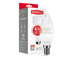 Лампа Maxus 4 W E14 свеча
