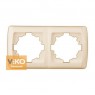 Рамка VIKO 2-я крем 1102 Carmen гориз.